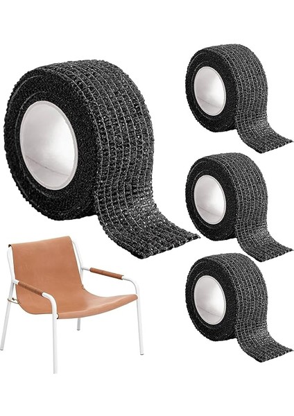 Sandalye ve Masa Ayak Koruyucu Keçe Kaymaz Bant, Mobilya Ayak Pedi, Kendinden Yapışkanlı, Fayans, Ahşap, Parke Koruma Keçesi, Gürültü Çizilme Önleyici Keçe Bant Siyah