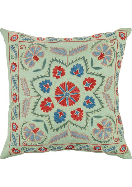 Nivra Çiçekli Ipek Kırlent 50X50 cm