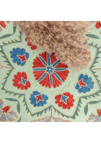 Nivra Çiçekli Ipek Kırlent 50X50 cm modelleri