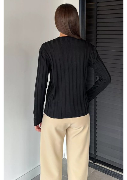 Kadın Düğme Detaylı Triko Hırka (M-L-Xl Uyumludur) P-00018886 fırsatları