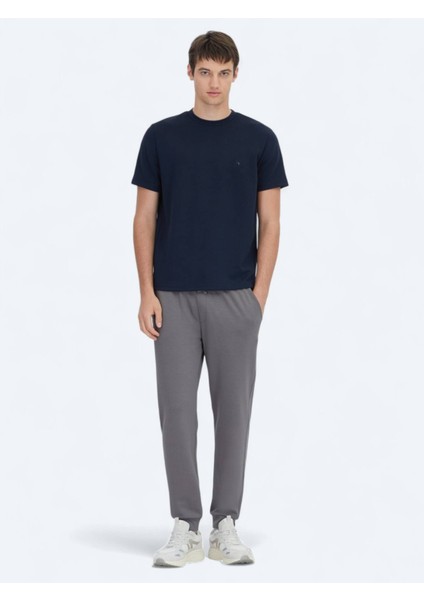 Lacivert Düz Bisiklet Yaka T-Shirt fiyatları