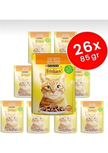 Tavuk Etli Kedi Yaş Mama 85 gr 26 Adet