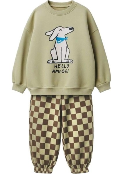 Erkek Çocuk Baskılı 3 Iplik Kumaş Pamuklu Altüst Takım fiyatları