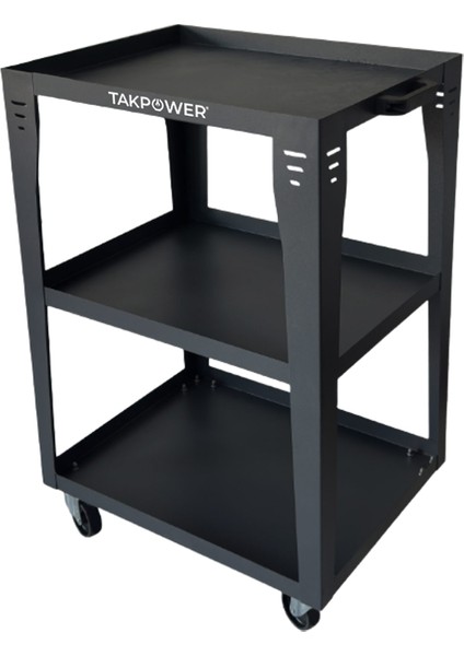 TAR4414 3 Gözlü Çekmecesiz Parça Taşıma Arabası