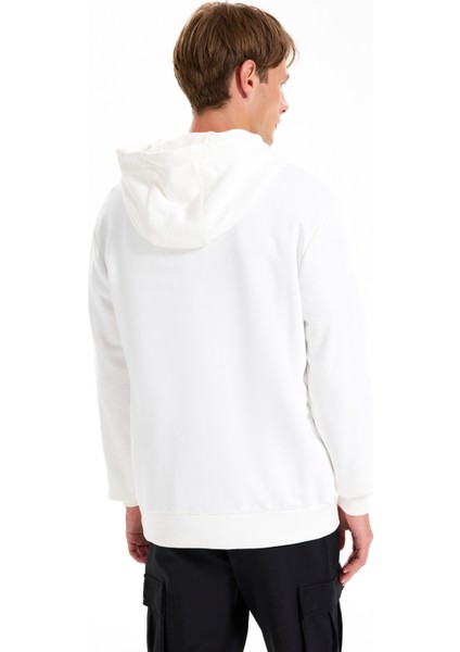 Kapüşon Yaka Baskılı Ekru Erkek Sweatshırt J5WM-SWT7695 indirimleri