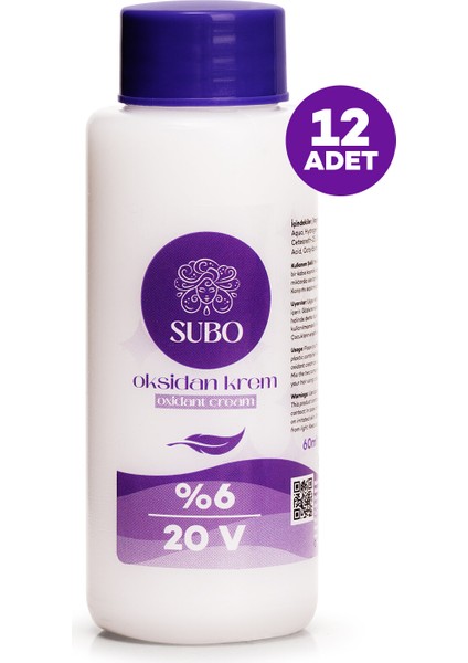OKSİDAN KREM %6 20 VOLUME 12X60 ml* indirimleri