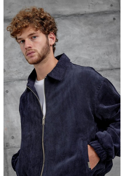 Lacivert 251 Kadife Kumaş Oversize Ceket fiyatları