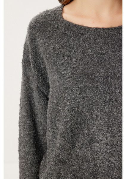 Yumuşak Dokulu Triko Kazak LCI0047 Antrasit fırsatları