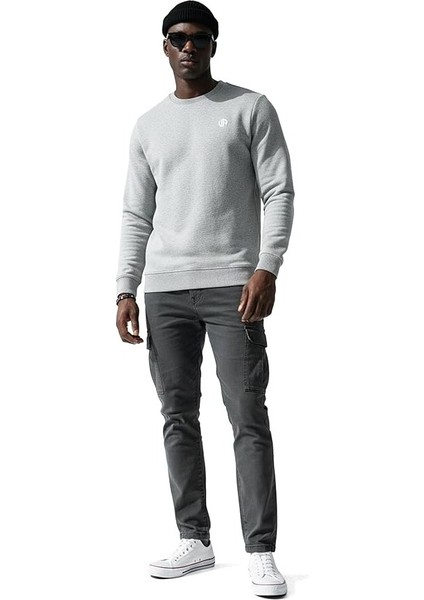 Erkek Basic Logo Sweatshirt Nova