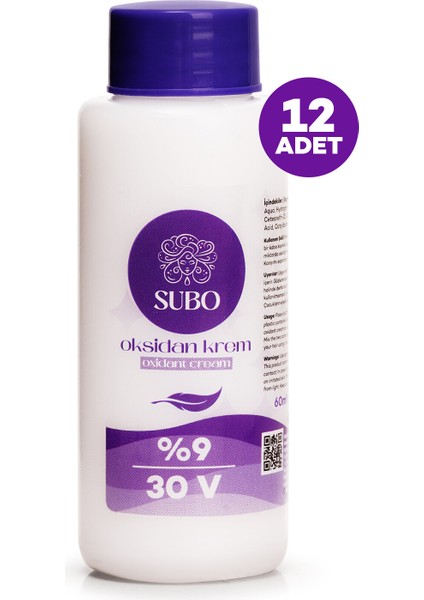 Oksidan Krem %9 30 Volume 12x60 ml
