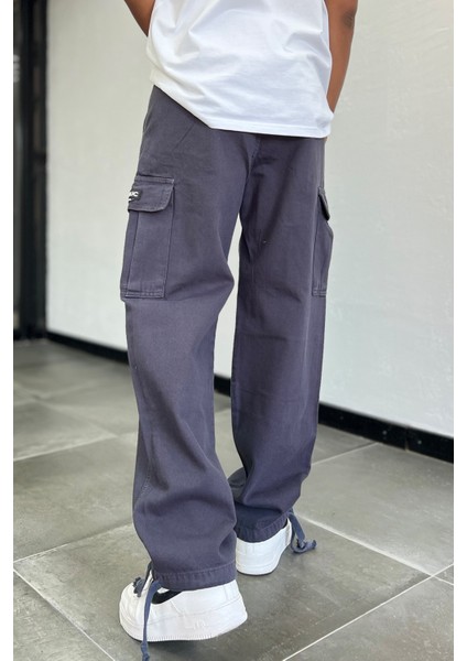 Erkek Lacivert Baggy Kargo Pantolon modelleri