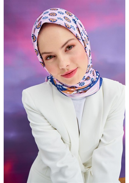 Twill Eşarp Mina Pembe