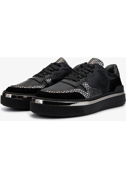 Kadın Hakiki Deri Siyah Sneakers & Spor Ayakkabı 258 3560 Bn Ayk SK25-26 Sıyah fırsatları