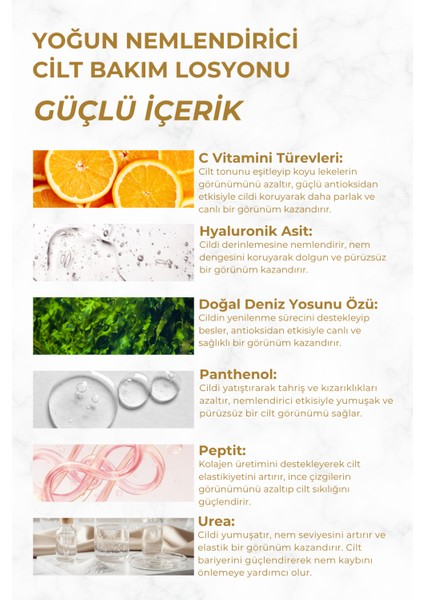 Aydınlatıci, Besleyici Ve Beyazlatıcı Etkili Yoğun Nemlendirici Losyon 100 ml modelleri