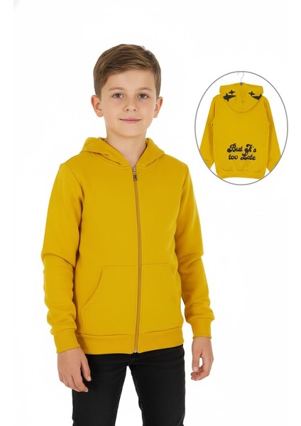 Erkek Çocuk Hırka 2 Iplik Şardonlu Arkası Baskılı fiyatları