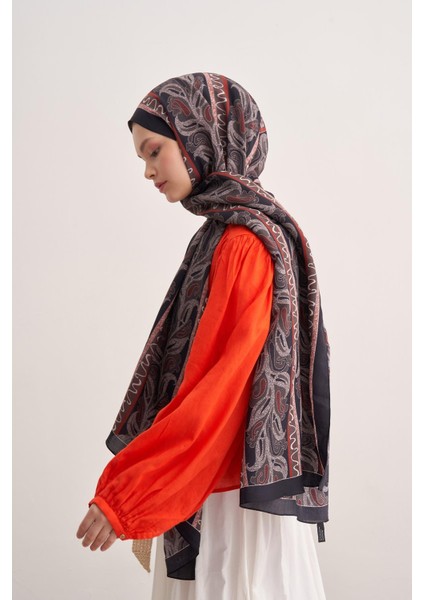 Glow Siyah Vela Floş Şal modelleri