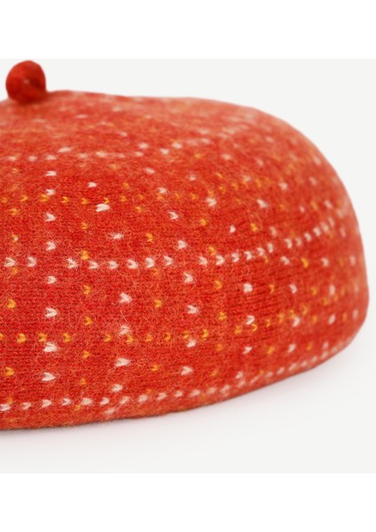 Yün Karışımlı Desenli Vinatge Şapka fiyatları