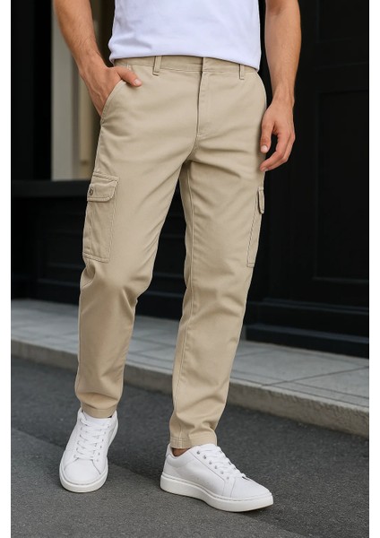 Erkek Günlük Trend Bol Paça Taş Taktik Kargo Pantolon