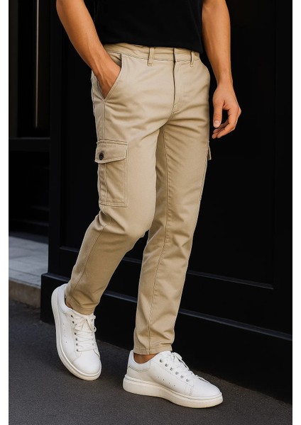 Erkek Günlük Trend Bol Paça Taş Taktik Kargo Pantolon fırsatları