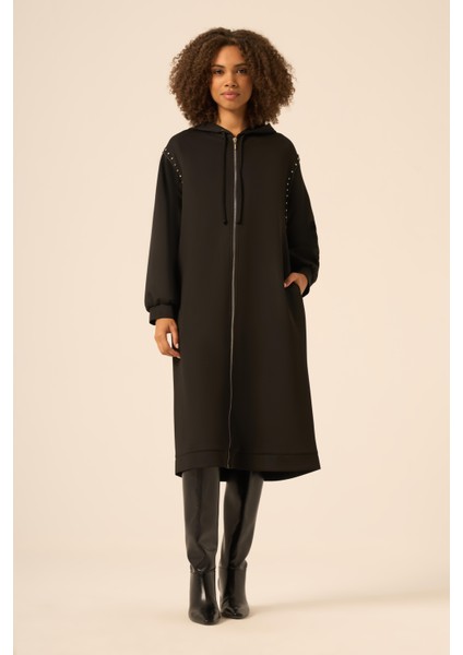 Ftz Taş Detay Kap Siyah 31215