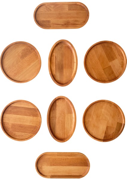 Rova Ahşap 8 Parça Kahvaltı Takımı, Kahvaltılık, Sunumluk ( 1.sınıf Kalite Kayın Ağacı ) fiyatları