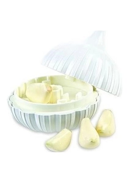 Sarımsak Şeklinde Pratik Sarımsak Ezici Rendeleyici El Rondosu