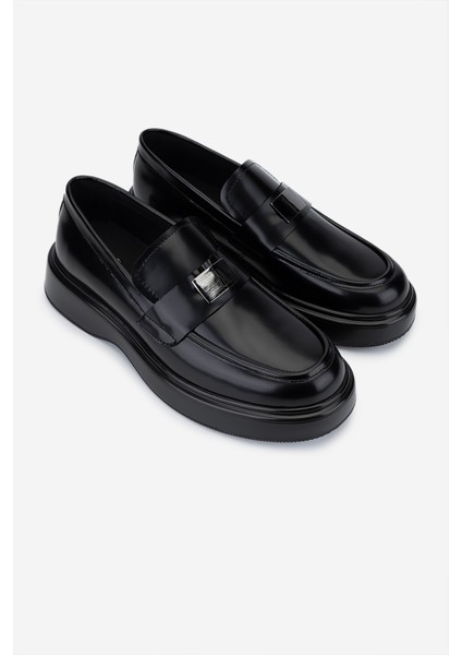 Erkek Hakiki Deri Siyah Açma Loafer Ayakkabı 381 22521 Erk Ayk SK25-26 Sıyah Acma fiyatları