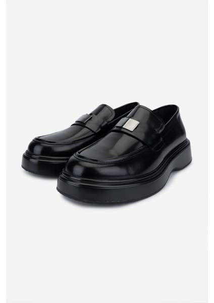 Erkek Hakiki Deri Siyah Açma Loafer Ayakkabı 381 22521 Erk Ayk SK25-26 Sıyah Acma indirimleri