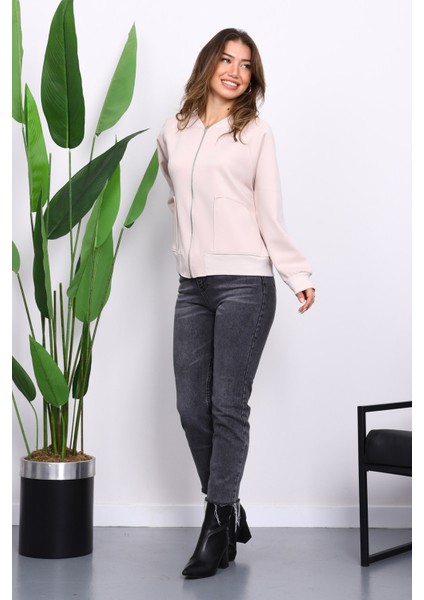 Taş Fermuarlı Scuba Kısa Ceket fiyatları