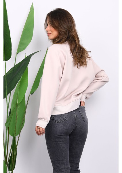 Taş Fermuarlı Scuba Kısa Ceket fırsatları