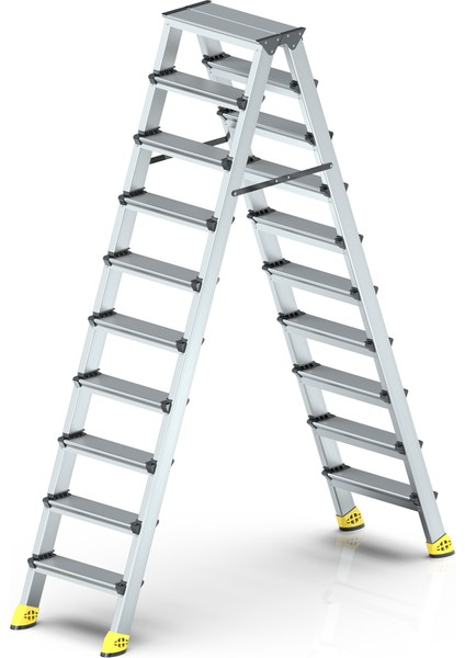 - Sky Gold Çift Taraflı Alüminyum Merdiven 10+10