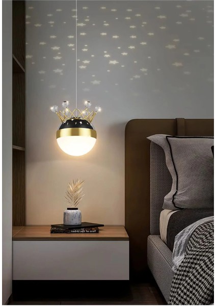 Dolunay Model 3 Renk Metal Salon Mutfak Oturma Yatak Odası Modern LED Sarkıt Avize fiyatları