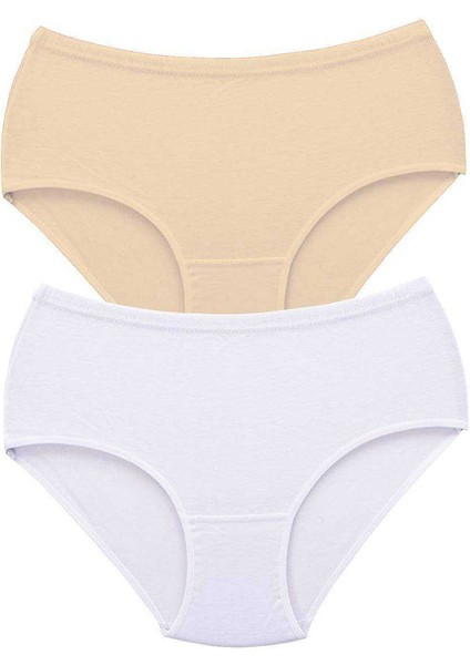 2 Adet Tutku Kadın Yüksek Bel Bato Kalın Lastik Külot S9