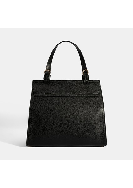 Kadın Siyah Omuz Askılı Deri El Çantası fırsatları