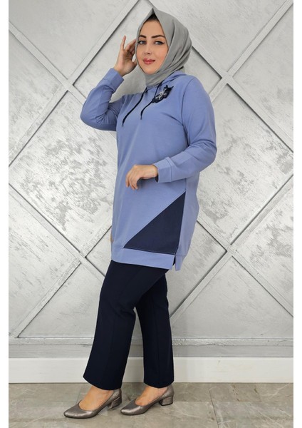 Kadın Kombinli Kapüşonlu Tesettür Tunik