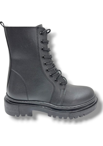 K-42-26 Anatomik Cilt Deri Fermuarlı Bağcıklı Postal Kadın Bot fiyatları