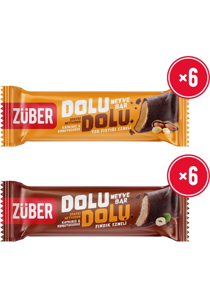 Dolu Dolu Meyve Bar Deneme Paketi 30gr x 12 Adet