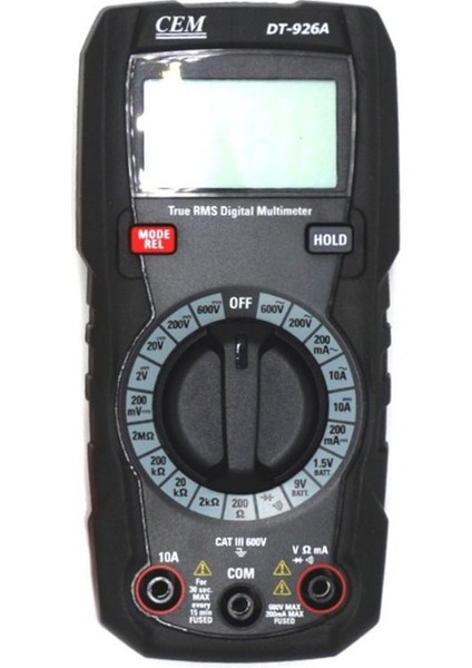 DT-926A Trms Dijital Multimetre