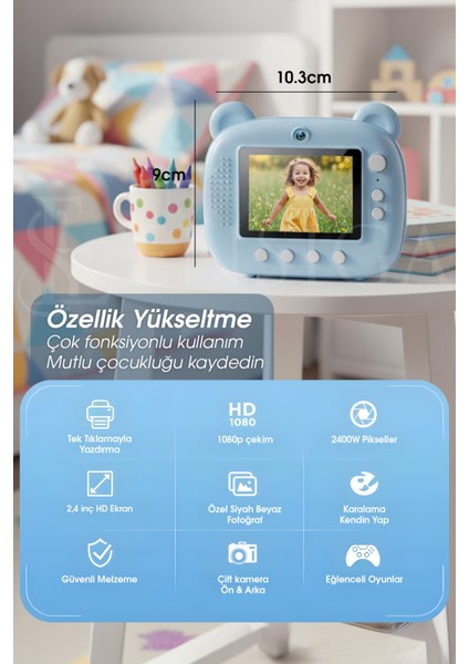 Çocuk Kamerası, Hd Çocuk Video Kamerası 3 Sevimli Hediye Oyunu