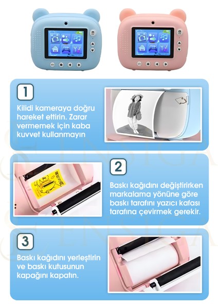 Çocuk Kamerası, Hd Çocuk Video Kamerası 3 Sevimli Hediye Oyunu