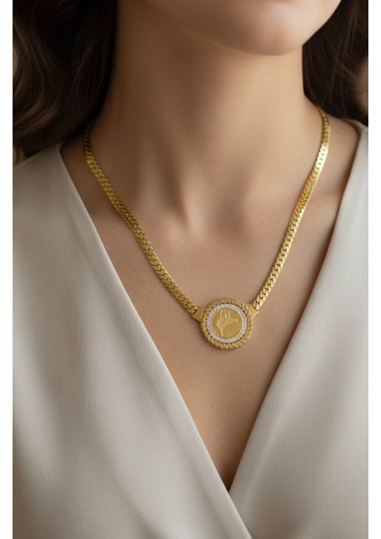 Tuğra Osmanlı Çelik Kolye SNS202870