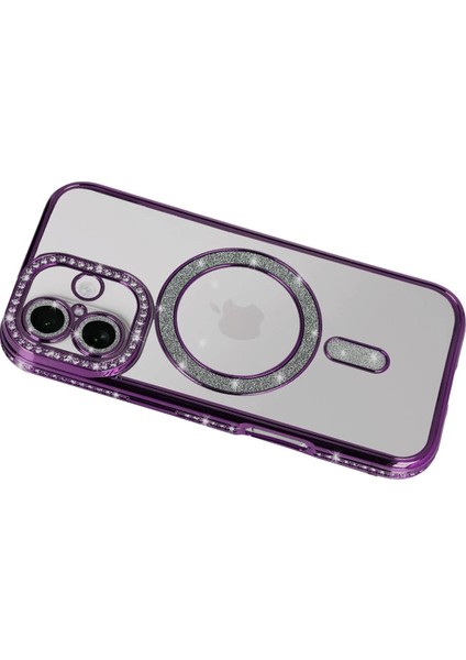 CPT05 Apple iPhone 17 Joke Simli Magneticsafe Kılıf - Derin Mor modelleri