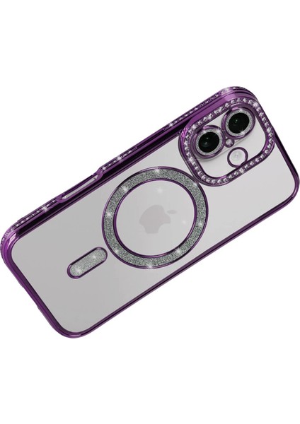 CPT05 Apple iPhone 17 Joke Simli Magneticsafe Kılıf - Derin Mor fırsatları