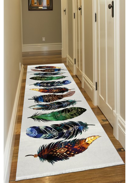 Pamuk Dokuma Taban Kaymaz Yıkanabilir Modern Yolluk Salon Yolluğu Mutfak Yolluğu Koridor Yolluğu Antre Halıları