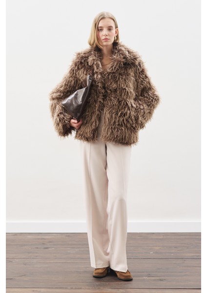 Mara Kürk Ceket Kahverengi