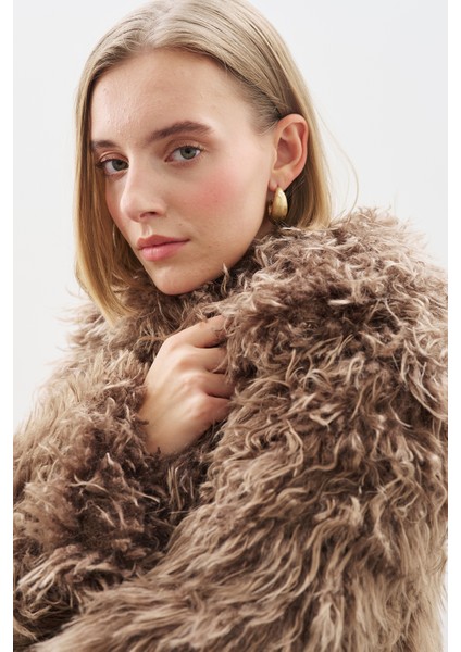 Mara Kürk Ceket Kahverengi modelleri