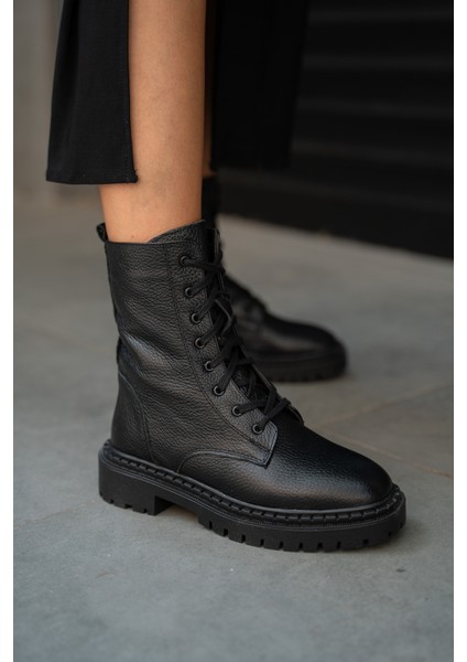 Mendy Siyah Rernkli Hakiki Deri Kadın Postal fırsatları