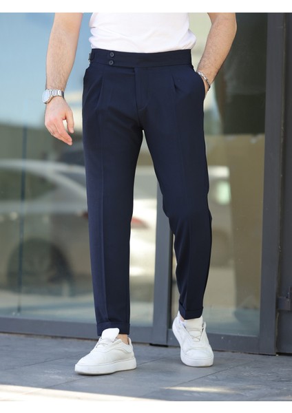 Old Money Pileli Likralı Kumaş Pantolon fiyatları