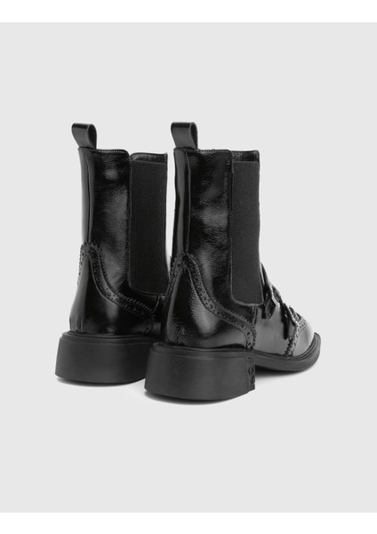 Sher Hakiki Rugan Deri Siyah Kadın Bot fırsatları