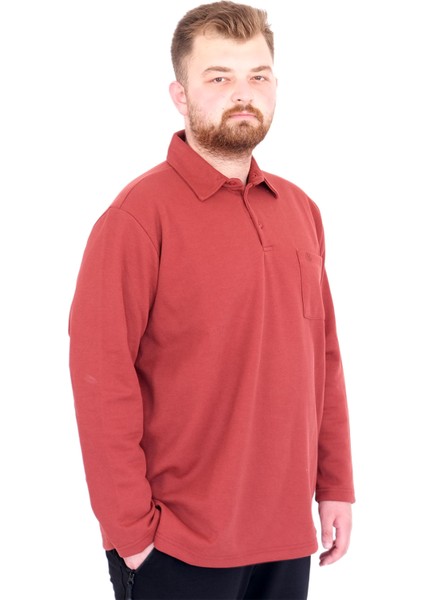 Mode Xl Büyük Beden Tshirt Polo U.kol Cepli 22446 Tarçın modelleri